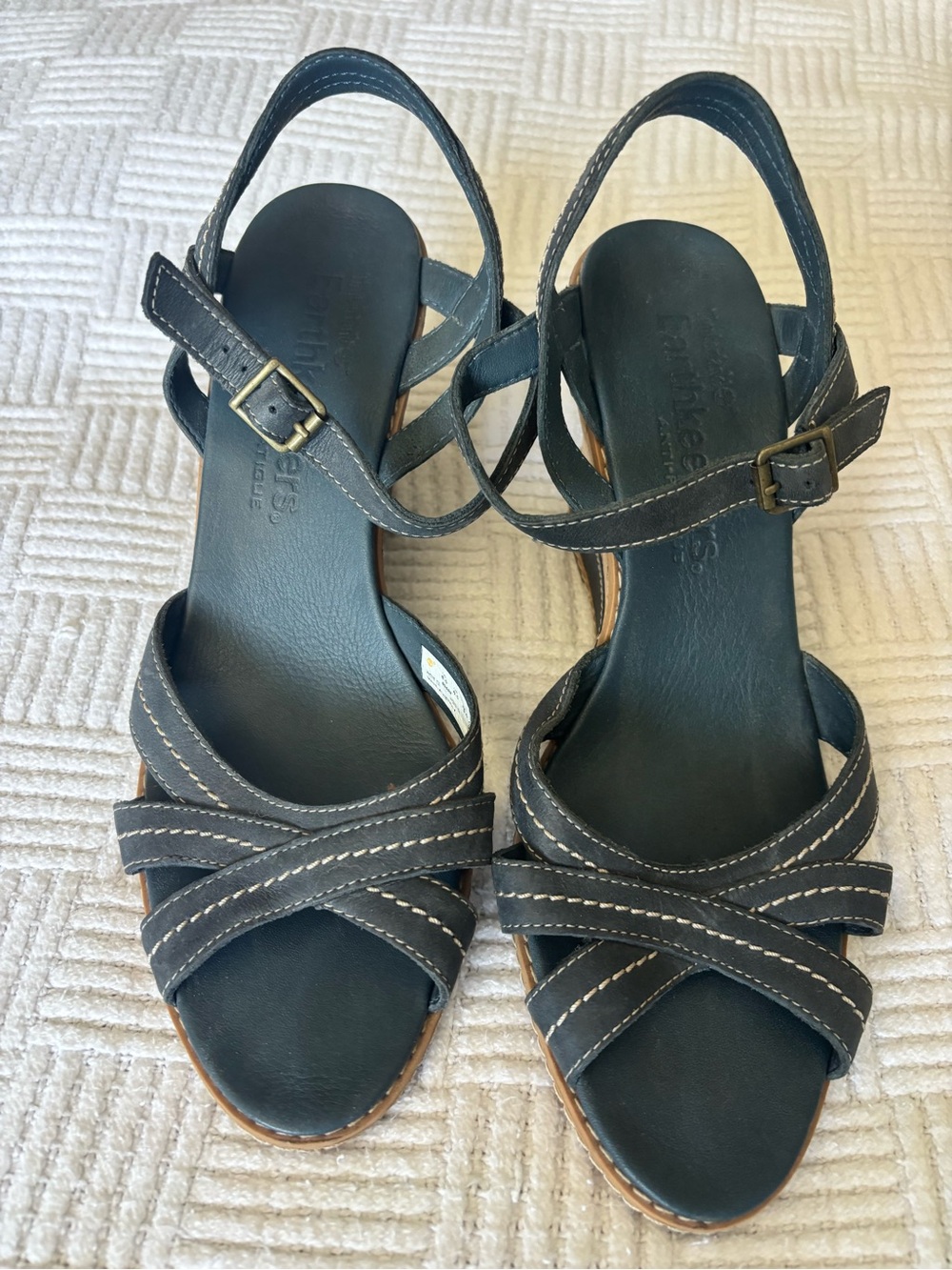 Timberland Earthkeeper Women's Blue Leather Strappy Sandals